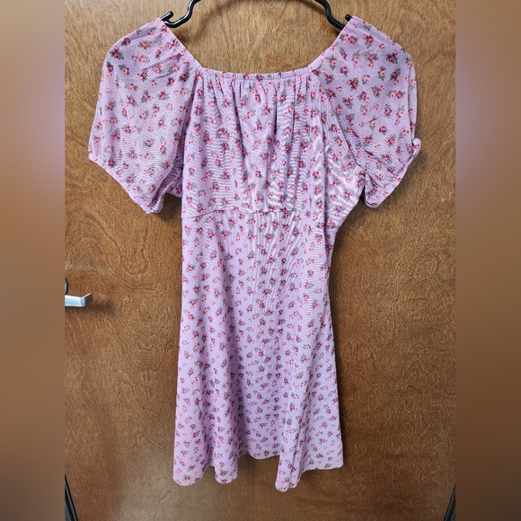 The Children's Place Light Purple Floral Dress - Picture 3 of 3